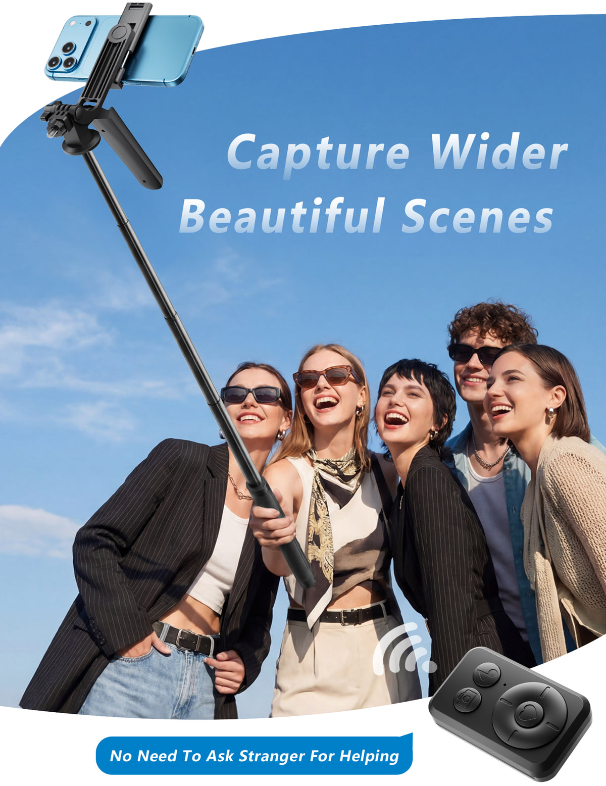 71" Tripod for iPhone with 2 Fill Lights, Phone Tripod & Selfie Stick with Remote, Extendable Portable Phone Tripod Stand, 360° Rotating Cell Phone Holder for Video Recording & Live Streaming