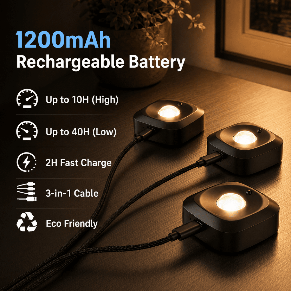 Mini Picture Lights for Wall, Rechargeable Wireless Frame Lights with Remote, 3 Color Temperatures, 5-Level Dimmable, Timer, Magnetic Art Lights for Paintings, Photos & Small Frames, 3 Pack