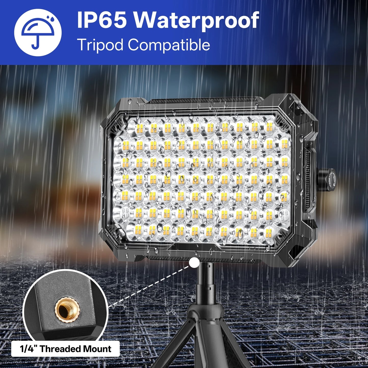 Rechargeable LED Work Light 12000mAh, 10000LM Portable Magnetic Work Light 320 LED, 4 Modes, Adjustable Stand for Mechanics, Camping,Fishing, Car Repair, Tool Gifts for Men Dad Him