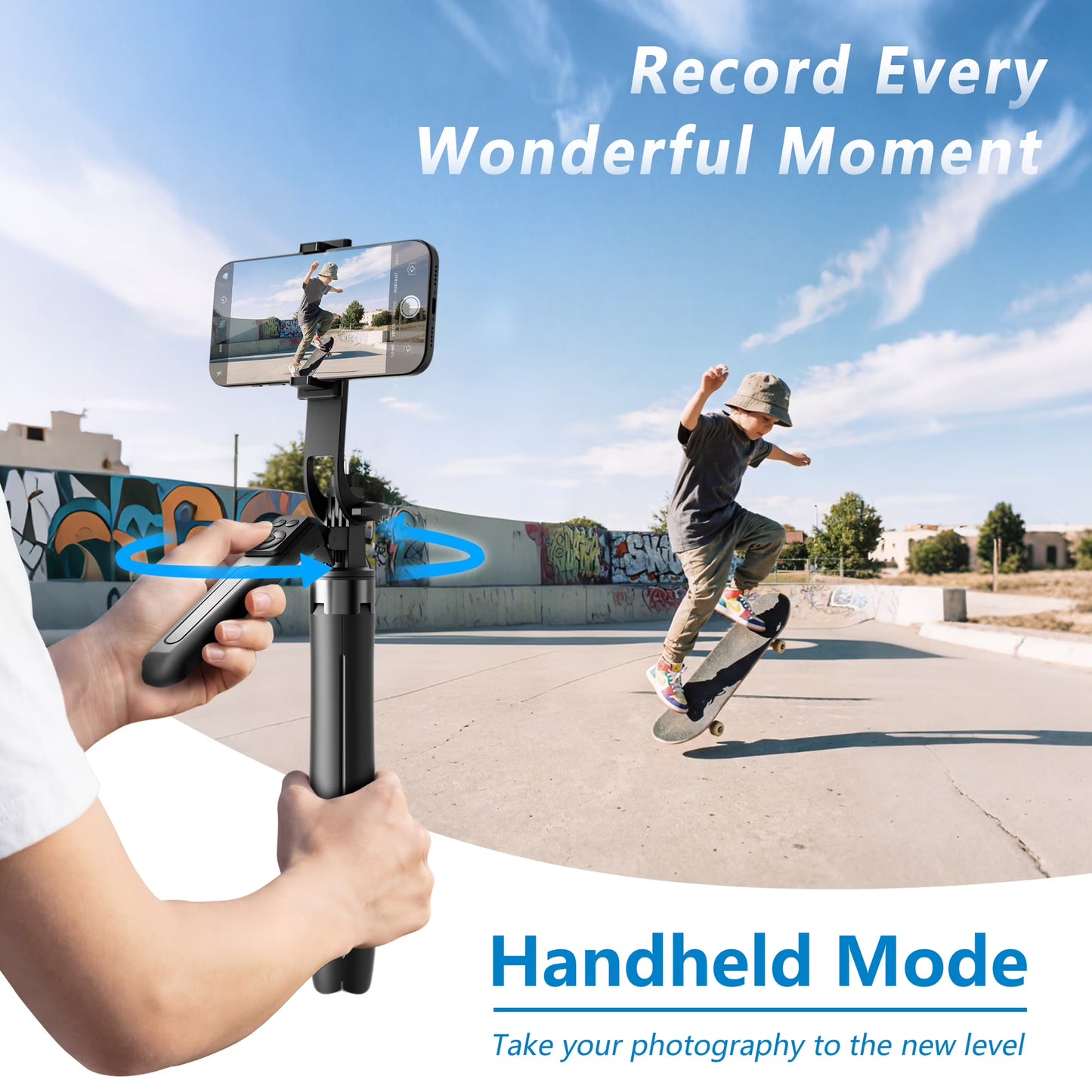 Tripod for iPhone, Phone Tripod & Selfie Stick for iPhone with Remote, 71" Extendable Portable Phone Tripod Stand, 360° Rotating Cell Phone Holder for Video Recording, Compatible with Android